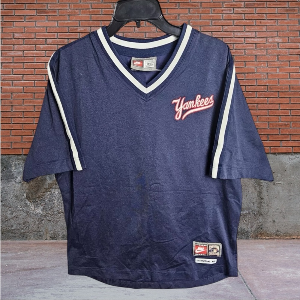 Vintage 90s Nike New York Yankees Don Mattingly #23 Pullover Jersey, size Large